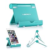 Aibocn Multi-Angle Aluminum Stand for Tablets Smartphones and E-readers Compatible With Apple iPhone iPad Air iPod Samsung Galaxy / Tab HTC Google Nexus LG OnePlus and More (Newest Version,Green)