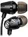 Sentey LS-4201 Amplitude X360 Black in-Ear Headphones with in-Line Microphone Controller for Apple, iPhone, iPad, iPod, Smartphone, Samsung Galaxy, 15mm Drivers, 3.5 mm Connector.