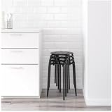 IKEA MARIUS Stool Black – Stackable, Maximum 100 kg view 2