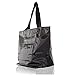 Toupons Large Roomy Tote Beach Bag Waterproof Nylon Gym Tote Bag Shopper Bag (Black)