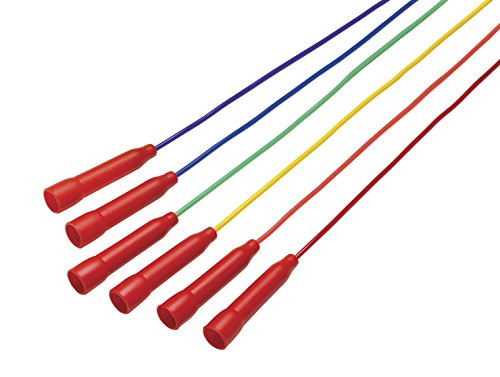 Sportime Color-Coded Vinyl Jump Ropes - 7 feet - Set of 6 - Assorted Colors