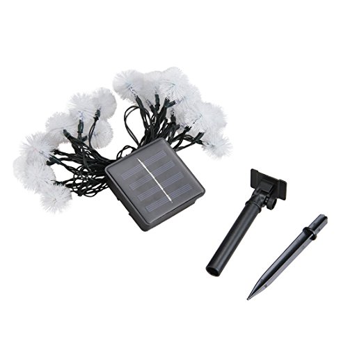 Solar Light String - SODIAL(R)3V 1.2w 20 LED Solar dandelion ball Light String Multicolor