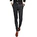 Magiftbox Men's British Style Checked Plaid Long Trousers
