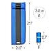 Foxelli Self Inflating Sleeping Pad for Camping, Backpacking, Hiking, Insulated Foam Lightweight Camping Mat, Inflatable Camp Mattress with Pillow