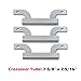 Uniflasy Grill Replacement Parts Kit for Brinkman 810-3660-S, 810-3661-F, Includes Grill Burner Tube Pipe, Heat Plate Shield/Heat Tent/Burner Cover/Flame Tamer, Crossover Channel Tube