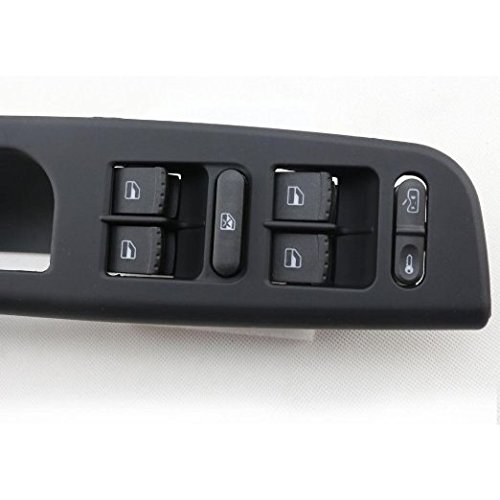 Master Window Switch, XINDELL Electric vw Power Door Control Panel Car Drivers Side Electric Window Controls with Panel Vehicle Auto Trim Bezel for VW Passat Golf Jetta MK4 New Lavida