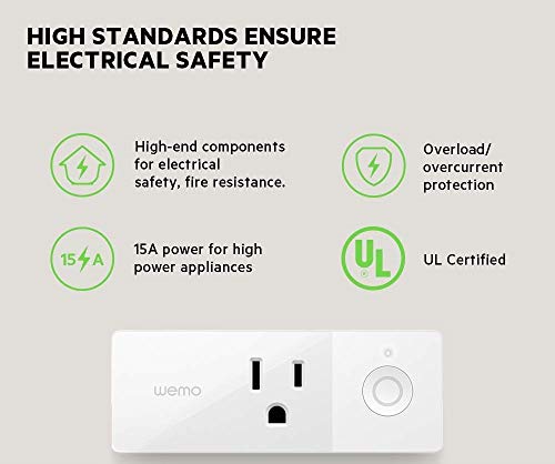 Wemo Mini Smart Plug, Wi-Fi Enabled, Compatible with Alexa (F7C063-RM2) (6 pack)(Certified Refurbished) - Thumbnail 7