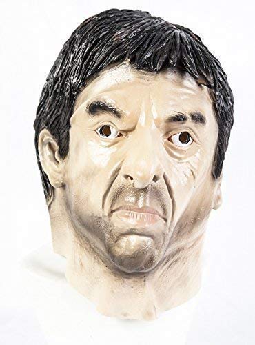 The Rubber Plantation TM 619219294089 Realistic Cuban Gangster Man Mask Latex Fancy Dress Costume Accessory, Unisex-Adult, One Size