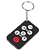 MOSTOP Remote Mini Black 7 Buttons Universal TV Remote Control and Keychain Newly Released New Mini Type Appearance Universal TV Remote Control Has Power-off Protection Function to Replace Batteries