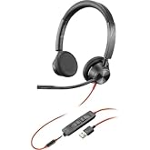 Plantronics BLACKWIRE 3325, BW3325 USB-A (Renewed)