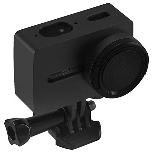 First2savvv XM2-TL-01 black Aluminium Alloy Protective Housing Case Shell for XIAOMI YI 2 4K Action Camera + Spanner Wrench