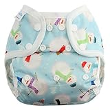 Blueberry Coveralls Diaper Cover Snap, Frosty