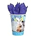 Party Pups Party Pack for 16 Guests - Straws, Lunch Plates, Luncheon Napkins, Cups, and Table Cover