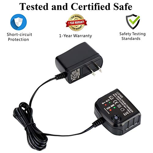 LALAFO LCS1620 20V Lithium Battery Charger Compatible with Black