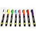 Ala Board Dry Erase Fine Tip Chalk Marker, Fluorescent, Set of 8