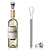Wine Chiller Stick, Aerator Pourer and Stopper - 4 in 1-2 Pack - Stainless Steel - Cools Wine for Hours - Aerates Red Wine While Pouring - Stops Drips - by DeVine