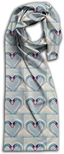 Grace Soulmate Longevity Swans Winter Lightweight Scarf Print Soft Warm Towel Smelless Scarves Best Gift