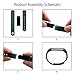 Vancle Fitbit Alta Bands, Newest Adjustable Replacement Bands For Fitbit Alta Bands, Large, Slate (With Metal Clasp, No Tracker)