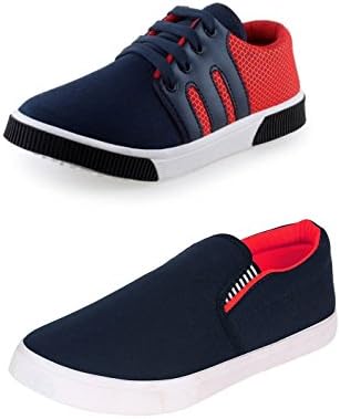 WORLD WEAR FOOTWEAR Combo's Pack of 2 Latest Casual & Sneakers & loferes & Mocassins Shoes