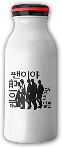 Kpop Fan From Japan Stainless Steel Portable Kids Baby Toddler Newborn Metal Milk Bottle Water Bottle Vacuum Cup With Lids 350 ML 12oz Convenient For Parties Travel Hiking Camping