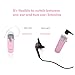 GLCON G-06 Bluetooth Headset for Apple iphone 5S/5C/5,iphone 4/4s,ipad 7/nano,ipod,samsung I9100,I9300,I9500,S3,S4,galaxy 3,Galaxy 4,note 2,note 3,LG,Nokia,palm,blackberry and HTC - Pink