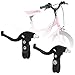 VORCOOL Pair of Kids Children Brake Lever Bike Brake Handle Kids Bike Cycling Brake Levers Bike Spare Parts Bicycle Accessories (Black)thumb 1