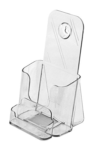 image for Marketing Holders Clear Countertop Wall Mount Trifold Brochure Holder 