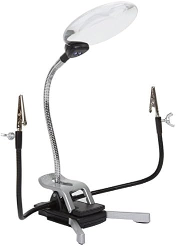 Gixmate LED Lighted 2x Magnifier Desk Hobby Jewelry Illuminated Magnifying Glass