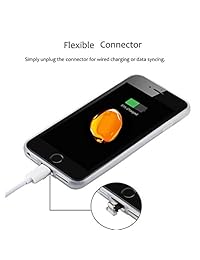 antye Cargador inalámbrico Qi para iPhone 7 (4.7"), incluyendo el receptor de carga inalámbrica Funda y aluminio carga inalámbrica Pad, iPhone 7, Negro Plata