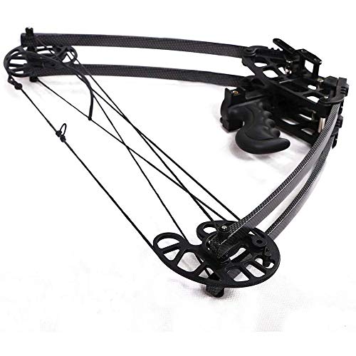MILAEM Archery Compound Bow Hunting Triangle Bow 45lbs Short Axis Right Left Hand for Outdoor Hunting Competition Composite Bow (Black) - Thumbnail 2