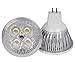 Lot of 10 PCS 12V 4W MR16 LED Bulbs - 3200K Warm White LED Spotlights - 50Watt Equivalent - 330 Lumen 60 Degree Beam Angle for Landscape, Recessed, Track lighting
