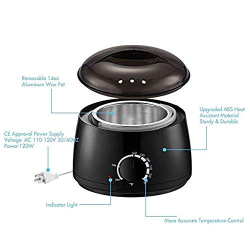 Wax Warmer, VEROSKY Hair Removal Kit, Electric Professional Wax Heater for Rapid Waxing (Black)