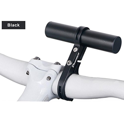 Dartphew Bike Accessories,Dartphew Fashion Outdoor lightweight Durable Solid Bike Flashlight Holder Handle Bar Bicycle Accessories Extender Mount Bracket (Color: Red/blue/Black) (Black)