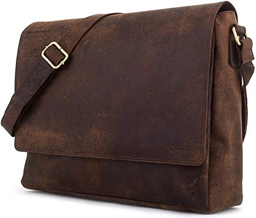 2 LEABAGS+Oxford+Messenger+Briefcase+Genuine