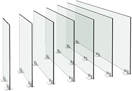 Glass Divider - C107 Partition Sneeze Guard 18" high and 30" wide