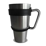 Pair of Plastic Handle Hand Rubber Anti-Slip Grip Accessory for 30 OZ Yeti Cooler & Other Tumbler Rambler Cup (HANDLE ONLY) by Lobo Kitchen