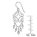 Sterling Silver Chandelier-style Dangle Earrings