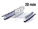 Nature Smile Ultra Thin Space Saving Pants Skirt Hangers, Heavy Duty Metal Clip Hangers Trousers Slacks Jeans Hangers with 2-Adjustable Clips (20)