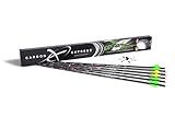 Carbon Express T1314 PileDriver Hunter Fletched BuffTuff Carbon Arrows with 2