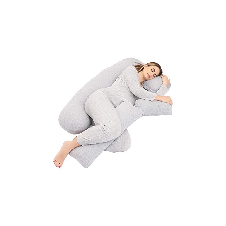 TELER Pregnancy Pillows, Pregnancy Pillow U-Shaped Full Body, Pregnancy Gifts Maternity Pillow Support Detachable…