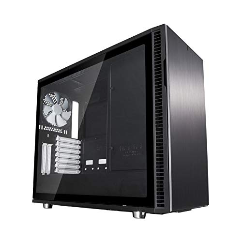 Fractal Design Define R6 - Mid Tower Computer Case - ATX - Optimized for High Airflow and Silent Computing with Moduvent Technology - PSU Shroud - Modular Interior - Water-Cooling Ready - Black Tg