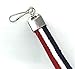 VAS Waterproof Cruise N Travel Cash, ID, Credit / Debit Card & Key Holder - RED, WHITE & BLUE Deluxe Lanyard #5 Carabiner With RFID Protection -