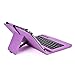 Tsmine Nokia Lumia 2520 Tablet Bluetooth Keyboard [Detachable Wireless] w/Pu Leather Case Cover Stand Protective Skin, Purple