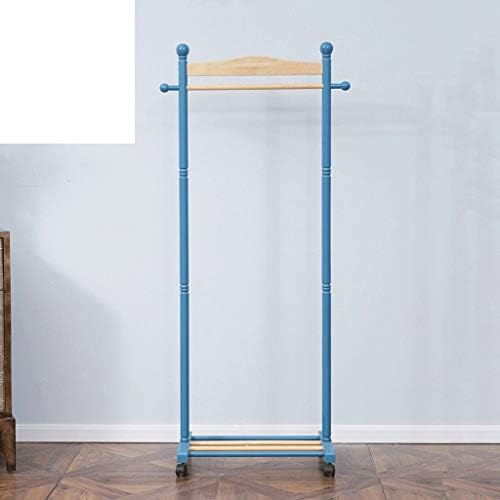 ハンガーラック コートラックオールウッドシングルポールハンガーモバイル寝室着陸用棚