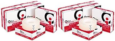 Office Impressions 1" Core,3/4" x 1000" Clear Invisible Tape , 12-pieces