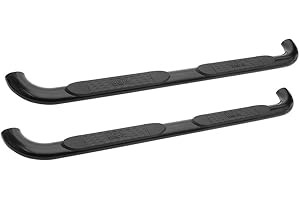 Westin 21-1955 Platinum 4 Oval Nerf Bars fits 1999-2013 Silverado Sierra 1500 2001-2007 Silverado Sierra 1500HD 2001-2014 Silverado Sierra 2500 3500HD Crew Cab (Exc 2011-2014 HD Diesel) Black Pair