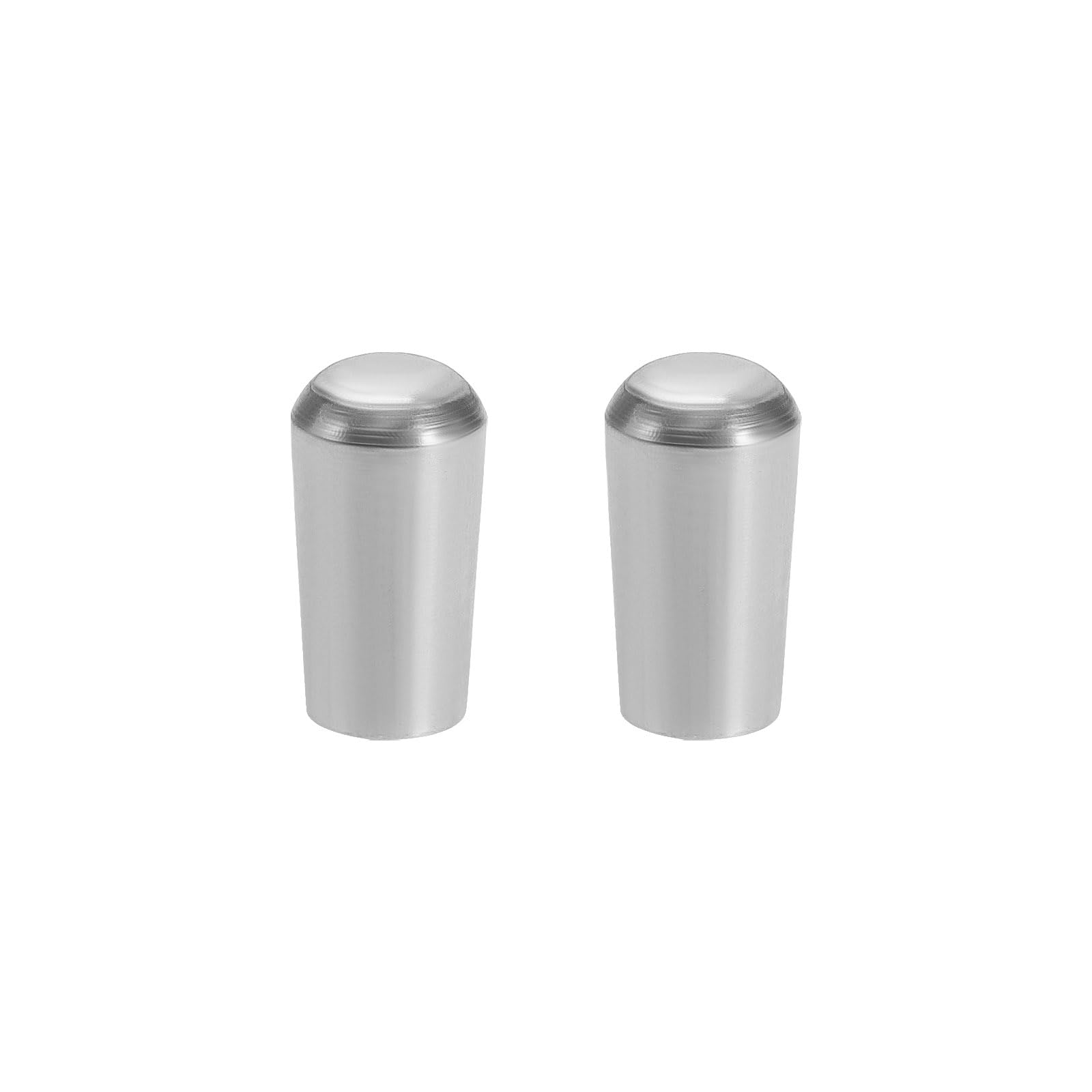 2 Pcs Metal Guitar Toggle Switch Tip Cap Knob 3 Way 3.5mm USA Threaded SAE 8-32 for Electric Guitar Parts Accessories Switch Compatible with Switchcraft, Silver