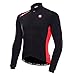Fmix Women And Men's Full Zip Long Sleeve Bicycle Cycling Jersey-Windproof And Quick Dry Thickening Fleece Couple Models for Outdoor Warm Jackets