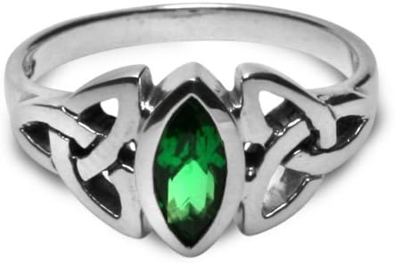 Peter Stone Triskele Marquise Emerald Ring