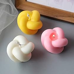 NOA 2 PCS Candle Mold Creative Knot Shape Magic